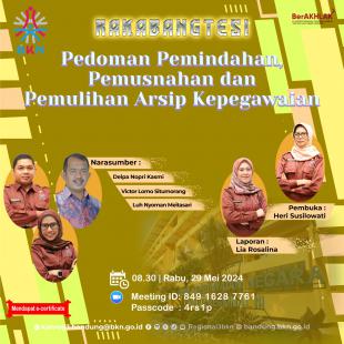 [RAKABANGTESI] Pedoman Pemindahan Pemusnahan dan Pemulihan Arsip Kepegawaian