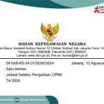 Pendaftaran Seleksi Formasi CPNS 2024 Dibuka 20 Agustus 2024