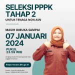 Penyesuaian Jadwal Seleksi PengadaanPegawai Pemerintah Dengan Perjanjian KerjaTahun Anggaran 2024 Tahap II